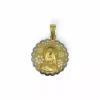 Clearance Colgante medalla Virgen niña oro bicolor 18k Medalla De La Virgen|Colgante Con La Virgen