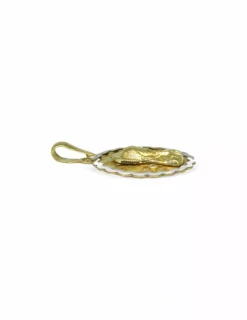 Clearance Colgante medalla Virgen niña oro bicolor 18k Medalla De La Virgen|Colgante Con La Virgen