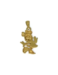 Discount Colgante MINNIE Mouse esmalte rosa oro 18k Medalla Para Bebé|Colgante Para Bebé Y Niños