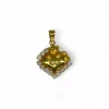 Shop Colgante oso corazón con circonitas oro 18k Colgante De Animales|Colgante De Corazones
