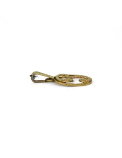 Online Colgante ovalado calado con letra P y circonitas oro 18k Colgante Con Iniciales