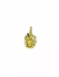 Best Sale Colgante pareja de enamorados en oro de 18k Colgante De Corazones