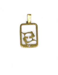 Flash Sale Colgante Piscis con diamante oro 18k Colgantes Con Brillantes|Colgante De Horóscopo