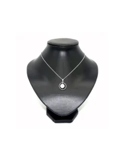Discount Colgante plata redondo con bola y cadena eslabones valentino - 40 cm Gargantillas De Plata