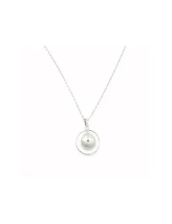 Discount Colgante plata redondo con bola y cadena eslabones valentino - 40 cm Gargantillas De Plata