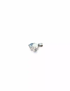 Outlet Colgante silueta elefante oro blanco 18k Colgante Para Bebé Y Niños|Colgante De Animales