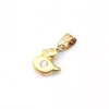 Clearance Colgante silueta pato circonita central oro 18k Colgante De Animales