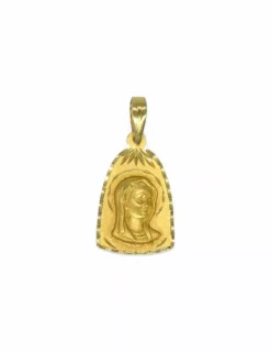 New Colgante Virgen niña oro 18k Medalla De La Virgen|Colgante Con La Virgen