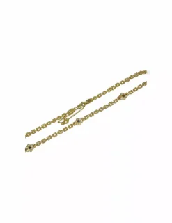 Fashion Collar Bismark 3 filas flores circonitas oro 18K - 49cm Gargantillas De Oro