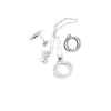Online Conjunto gargantilla y pendientes aros entrelazados circonitas plata - 45cm Más Joyas|Gargantillas De Plata