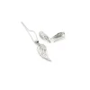 Fashion Conjunto gargantilla y pendientes alas circonitas plata 925 Gargantillas De Plata|Pendientes De Plata