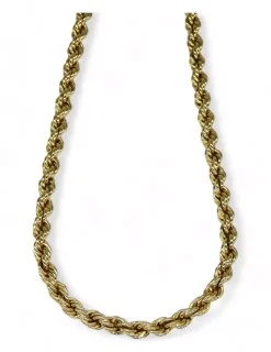 Sale Cordón salomónico c.seguridad oro 18k - 54x0.5cm Cordones De Oro