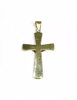 Best Sale Crucifijo mate y brillo oro 18k Crucifijo