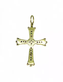 New Cruz Asturiana circonitas oro 18k Medalla De La Virgen|Medalla De Cristo