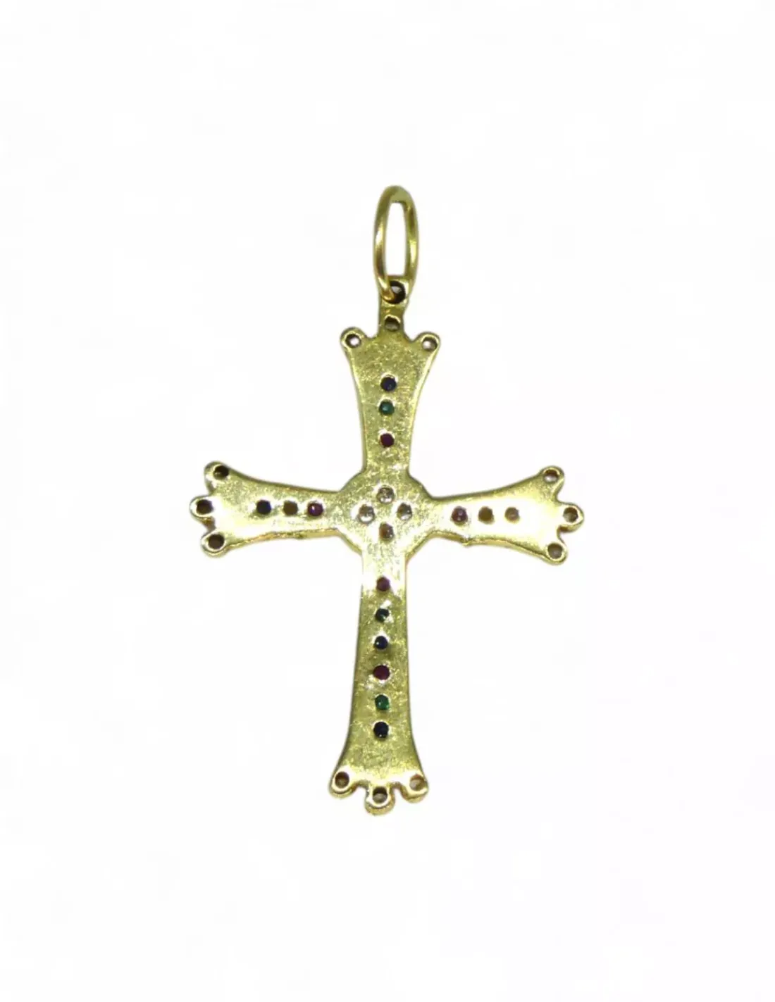New Cruz Asturiana circonitas oro 18k Medalla De La Virgen|Medalla De Cristo