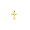 Shop Cruz con Cristo mate y brillo oro 18k - 3 cm Medalla De Cristo|Colgante De Cristo