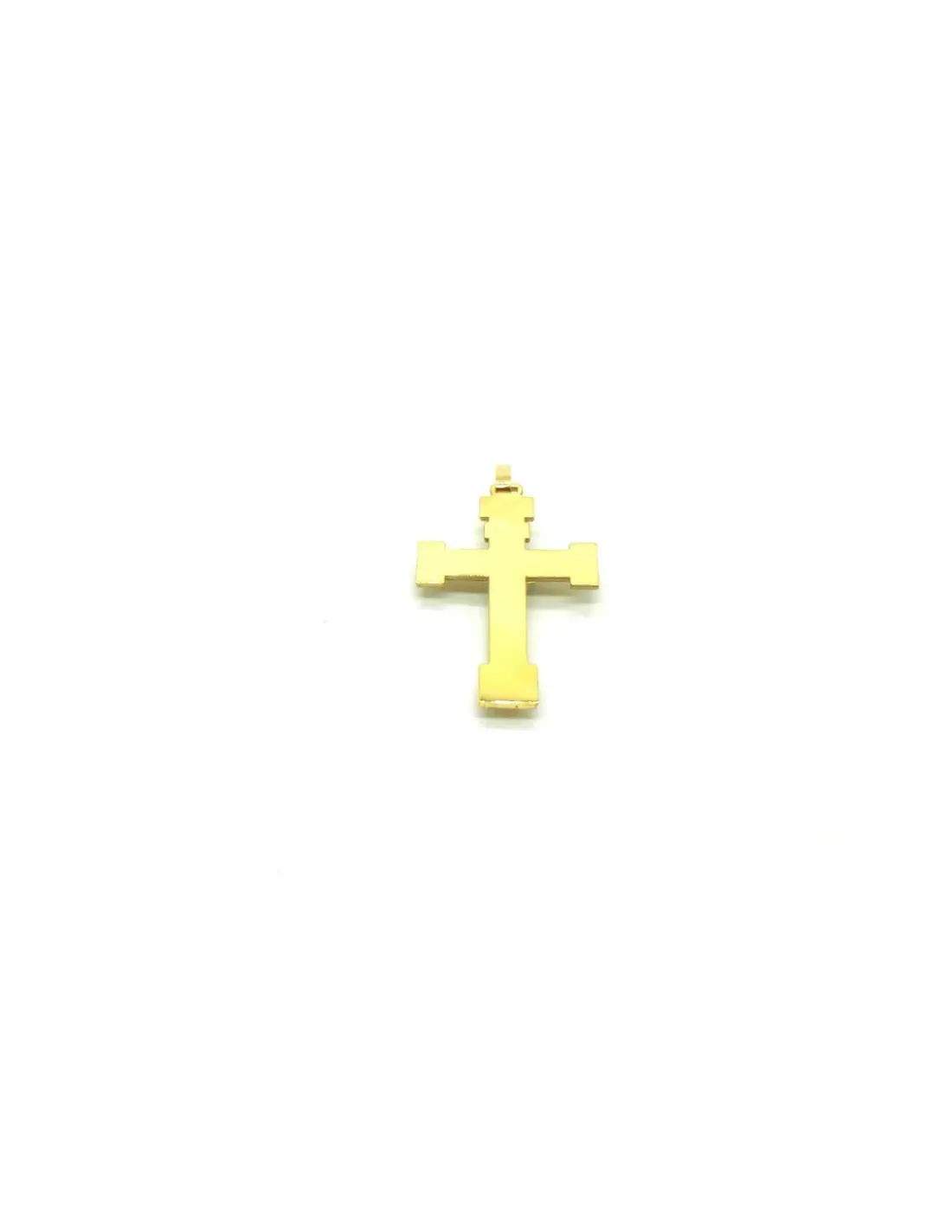 Shop Cruz con Cristo mate y brillo oro 18k - 3 cm Medalla De Cristo|Colgante De Cristo