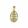 New Cruz de Caravaca en en circulo oro 18k - 1.8cm Cruz Caravaca