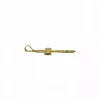 Clearance Cruz latina plana oro 18k Colgante De Cristo