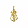 Shop Cruz Marinera con Cristo en relieve oro 18k - 2,2cm Cruces Especiales