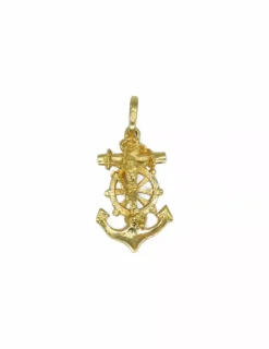 Shop Cruz Marinera con Cristo en relieve oro 18k - 2,2cm Cruces Especiales