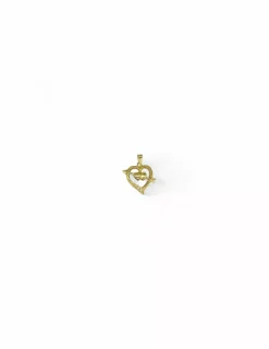 Hot Dije corazón oro 18k Colgante De Corazones