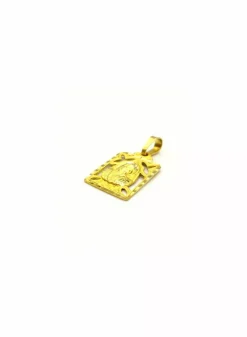 Best Sale Dije cuadrado Virgen niña oro 18k Medalla De La Virgen|Colgante Con La Virgen