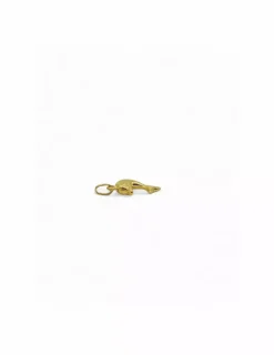 Cheap Dije delfín brillo-mate oro 18k Colgante De Animales