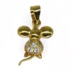 Shop Dije ratón circonitas oro 18k Colgante De Animales