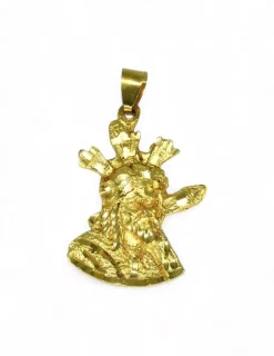Hot Dije silueta del Cristo del Gran Poder oro 18k Medalla De Cristo|Colgante De Cristo
