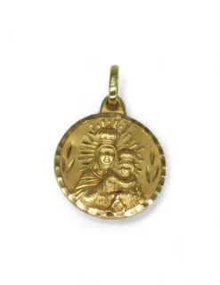 Cheap Escapulario Virgen del Carmen y Corazón de Jesús oro 18k - 2,5cm Medalla De La Virgen|Medalla De Cristo