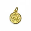 Clearance Escapulario Virgen del Carmen y Sagrado Corazón de Jesús oro 18k - 2cm - 1,88gr Medalla De La Virgen|Medalla De Cristo