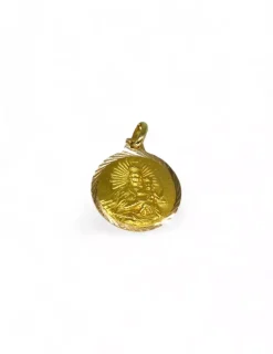 Cheap Escapulario Virgen del Carmen y Sagrado Corazón oro 18k - 2cm Medalla De La Virgen|Medalla De Cristo