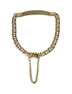 New Esclava eslabón love c. seguridad oro 18k - 16cm Esclavas|Pulseras De Plata