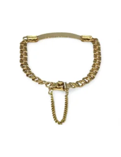 New Esclava eslabón love c. seguridad oro 18k - 16cm Esclavas|Pulseras De Plata