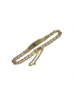 New Esclava eslabón love c. seguridad oro 18k - 16cm Esclavas|Pulseras De Plata