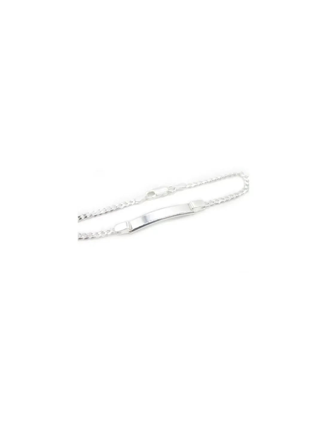 Fashion Esclava Plata 925 barbada 5mm - 18cm Esclavas|Pulseras De Oro Grabado