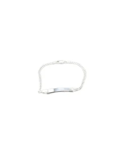 Fashion Esclava Plata 925 barbada 5mm - 18cm Esclavas|Pulseras De Oro Grabado