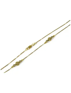 New Gargantilla bolas caladas oro 18k - 40cm Gargantillas De Oro