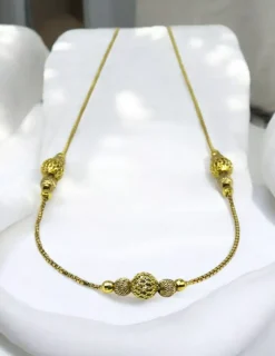 New Gargantilla bolas caladas oro 18k - 40cm Gargantillas De Oro
