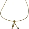 Outlet Gargantilla bolas mate y brillo oro tricolor 18k - 40cm Gargantillas De Oro|Cadenas De Oro