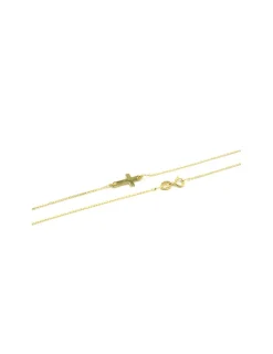 Best Sale Gargantilla colgante cruz oro 18k - 42cm Gargantillas De Oro