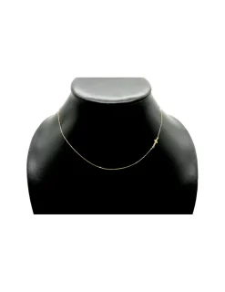 Best Sale Gargantilla colgante cruz oro 18k - 42cm Gargantillas De Oro