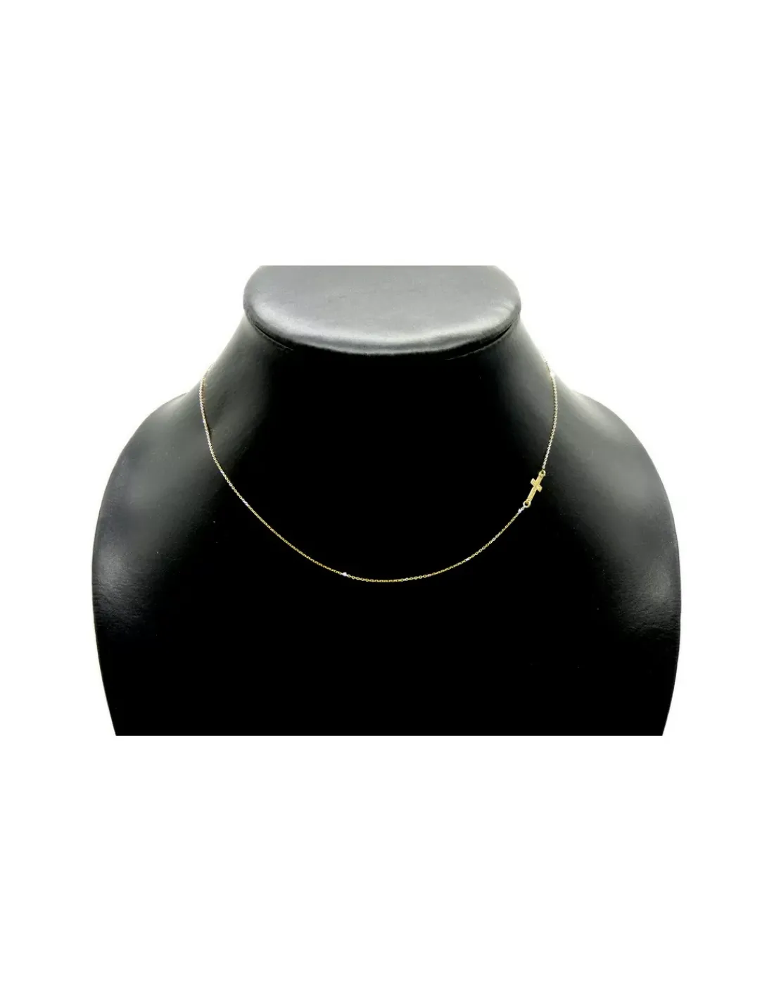 Best Sale Gargantilla colgante cruz oro 18k - 42cm Gargantillas De Oro