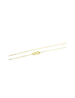 Outlet Gargantilla colgante infinito oro 18k - 42cm Cadenas De Oro
