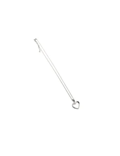Best Sale Gargantilla con colgante silueta corazón con circonitas plata - 45 cm Gargantillas De Plata|Colgante De Corazones