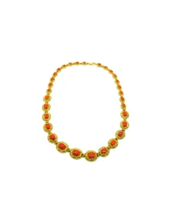 Cheap Gargantilla con coral oro 18k - 45 cm Gargantillas De Oro