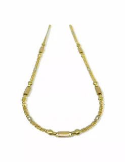 Cheap Gargantilla eslabón Italiano bicolor 18k - 46cm Gargantillas De Oro|Cadenas De Oro