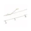 New Gargantilla estrellitas y chatón circonitas plata rodiada - 45 cm Gargantillas De Plata