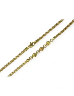 New Gargantilla flores oro 18k - 43cm Gargantillas De Oro